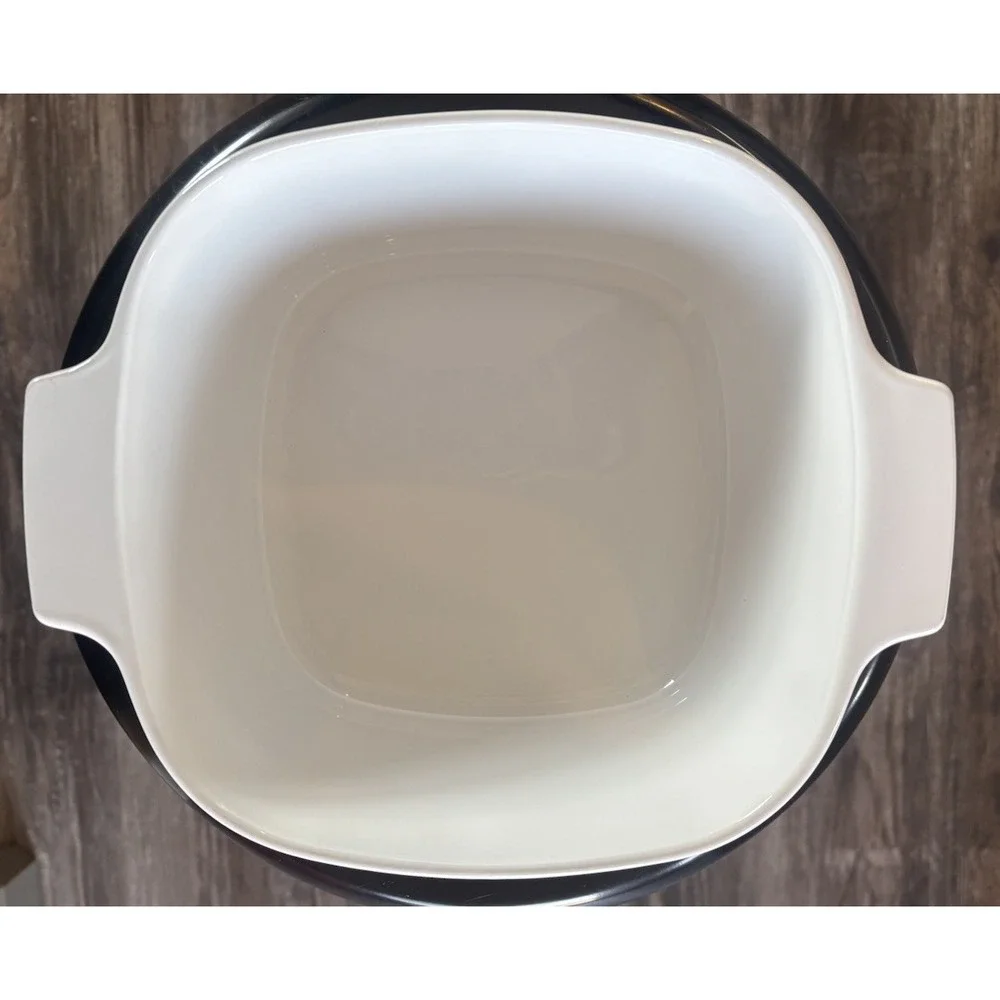 Vtg Corning Ware 3 Liter Shadow Iris Casserole Dish A-3-B wClear Pyrex Lid A-9-C